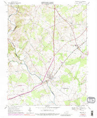 Remington Virginia Historical topographic map, 1:24000 scale, 7.5 X 7.5 Minute, Year 1966