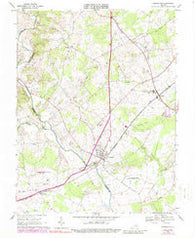 Remington Virginia Historical topographic map, 1:24000 scale, 7.5 X 7.5 Minute, Year 1966