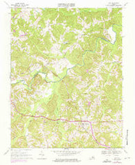 Rice Virginia Historical topographic map, 1:24000 scale, 7.5 X 7.5 Minute, Year 1968