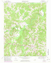 Rice Virginia Historical topographic map, 1:24000 scale, 7.5 X 7.5 Minute, Year 1968