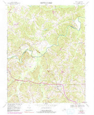 Rice Virginia Historical topographic map, 1:24000 scale, 7.5 X 7.5 Minute, Year 1968
