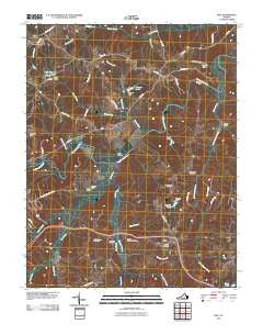 Rice Virginia Historical topographic map, 1:24000 scale, 7.5 X 7.5 Minute, Year 2010