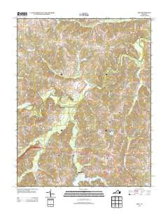 Rice Virginia Historical topographic map, 1:24000 scale, 7.5 X 7.5 Minute, Year 2013