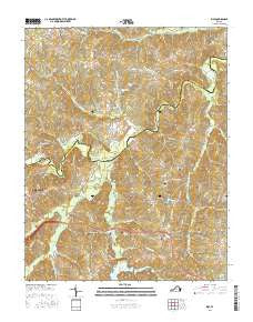 Rice Virginia Current topographic map, 1:24000 scale, 7.5 X 7.5 Minute, Year 2016
