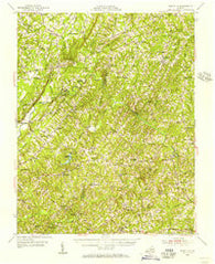 Riceville Virginia Historical topographic map, 1:62500 scale, 15 X 15 Minute, Year 1954