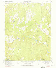 Richardsville Virginia Historical topographic map, 1:24000 scale, 7.5 X 7.5 Minute, Year 1968