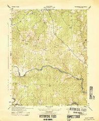 Richardsville Virginia Historical topographic map, 1:31680 scale, 7.5 X 7.5 Minute, Year 1944