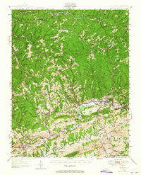 Richlands Virginia Historical topographic map, 1:24000 scale, 7.5 X 7.5 Minute, Year 1947
