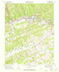 Richlands Virginia Historical topographic map, 1:24000 scale, 7.5 X 7.5 Minute, Year 1968