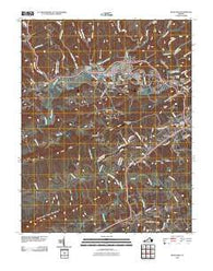 Richlands Virginia Historical topographic map, 1:24000 scale, 7.5 X 7.5 Minute, Year 2010