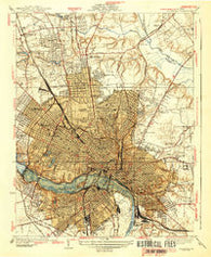 Richmond Virginia Historical topographic map, 1:31680 scale, 7.5 X 7.5 Minute, Year 1939