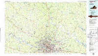 Richmond Virginia Historical topographic map, 1:100000 scale, 30 X 60 Minute, Year 1984