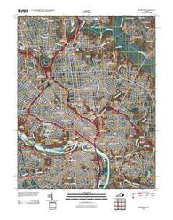 Richmond Virginia Historical topographic map, 1:24000 scale, 7.5 X 7.5 Minute, Year 2010
