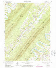 Rileyville Virginia Historical topographic map, 1:24000 scale, 7.5 X 7.5 Minute, Year 1966