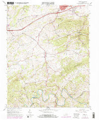 Riner Virginia Historical topographic map, 1:24000 scale, 7.5 X 7.5 Minute, Year 1965