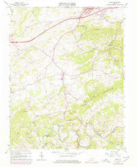 Riner Virginia Historical topographic map, 1:24000 scale, 7.5 X 7.5 Minute, Year 1965