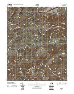 Riner Virginia Historical topographic map, 1:24000 scale, 7.5 X 7.5 Minute, Year 2010