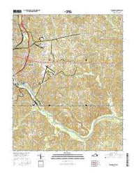 Ringgold Virginia Current topographic map, 1:24000 scale, 7.5 X 7.5 Minute, Year 2016