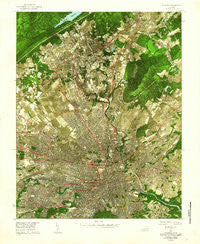 Roanoke Virginia Historical topographic map, 1:24000 scale, 7.5 X 7.5 Minute, Year 1962