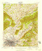 Roanoke Virginia Historical topographic map, 1:62500 scale, 15 X 15 Minute, Year 1929