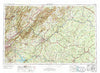 Roanoke Virginia Historical topographic map, 1:250000 scale, 1 X 2 Degree, Year 1971