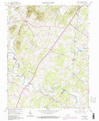 Rochelle Virginia Historical topographic map, 1:24000 scale, 7.5 X 7.5 Minute, Year 1964