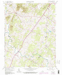 Rochelle Virginia Historical topographic map, 1:24000 scale, 7.5 X 7.5 Minute, Year 1964