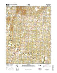 Rochelle Virginia Current topographic map, 1:24000 scale, 7.5 X 7.5 Minute, Year 2016
