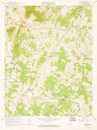Rochelle Virginia Historical topographic map, 1:24000 scale, 7.5 X 7.5 Minute, Year 1964