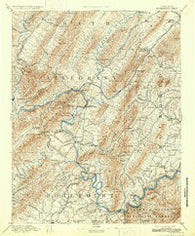 Rockbridge Virginia Historical topographic map, 1:125000 scale, 30 X 30 Minute, Year 1894
