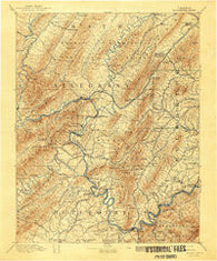 Rockbridge Virginia Historical topographic map, 1:125000 scale, 30 X 30 Minute, Year 1894