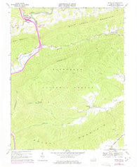 Rocky Gap Virginia Historical topographic map, 1:24000 scale, 7.5 X 7.5 Minute, Year 1968