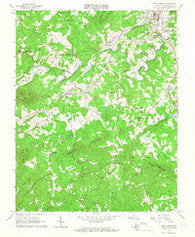 Rocky Mount Virginia Historical topographic map, 1:24000 scale, 7.5 X 7.5 Minute, Year 1965