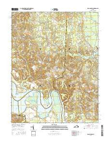 Rollins Fork Virginia Current topographic map, 1:24000 scale, 7.5 X 7.5 Minute, Year 2016