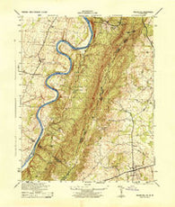 Rose Hill Virginia Historical topographic map, 1:31680 scale, 7.5 X 7.5 Minute, Year 1944