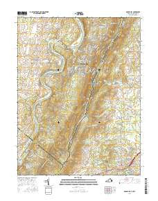 Round Hill Virginia Current topographic map, 1:24000 scale, 7.5 X 7.5 Minute, Year 2016