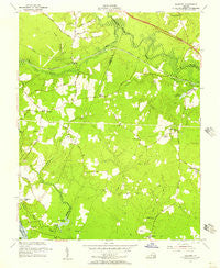 Roxbury Virginia Historical topographic map, 1:24000 scale, 7.5 X 7.5 Minute, Year 1953