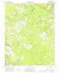 Roxbury Virginia Historical topographic map, 1:24000 scale, 7.5 X 7.5 Minute, Year 1965