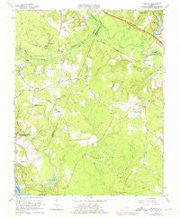 Roxbury Virginia Historical topographic map, 1:24000 scale, 7.5 X 7.5 Minute, Year 1965