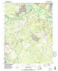Roxbury Virginia Historical topographic map, 1:24000 scale, 7.5 X 7.5 Minute, Year 1994
