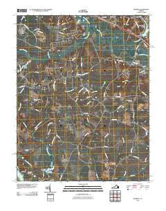 Roxbury Virginia Historical topographic map, 1:24000 scale, 7.5 X 7.5 Minute, Year 2010