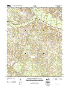 Roxbury Virginia Historical topographic map, 1:24000 scale, 7.5 X 7.5 Minute, Year 2013
