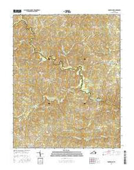 Rubermont Virginia Current topographic map, 1:24000 scale, 7.5 X 7.5 Minute, Year 2016
