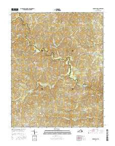 Rubermont Virginia Current topographic map, 1:24000 scale, 7.5 X 7.5 Minute, Year 2016