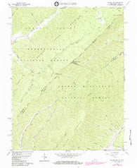 Rucker Gap Virginia Historical topographic map, 1:24000 scale, 7.5 X 7.5 Minute, Year 1966