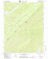 Rucker Gap Virginia Historical topographic map, 1:24000 scale, 7.5 X 7.5 Minute, Year 1966