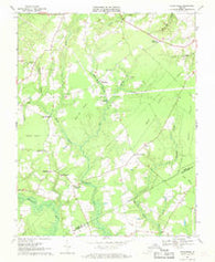 Runnymede Virginia Historical topographic map, 1:24000 scale, 7.5 X 7.5 Minute, Year 1968