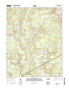 Runnymede Virginia Current topographic map, 1:24000 scale, 7.5 X 7.5 Minute, Year 2016