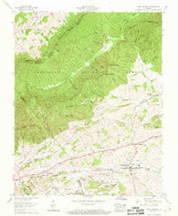 Rural Retreat Virginia Historical topographic map, 1:24000 scale, 7.5 X 7.5 Minute, Year 1959