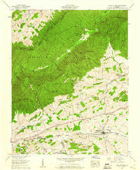 Rural Retreat Virginia Historical topographic map, 1:24000 scale, 7.5 X 7.5 Minute, Year 1959